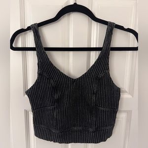 BDG Cropped Black Top